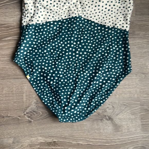Summersalt Polka Dot One Piece Swimsuit - Green and White - Picture 9 of 10